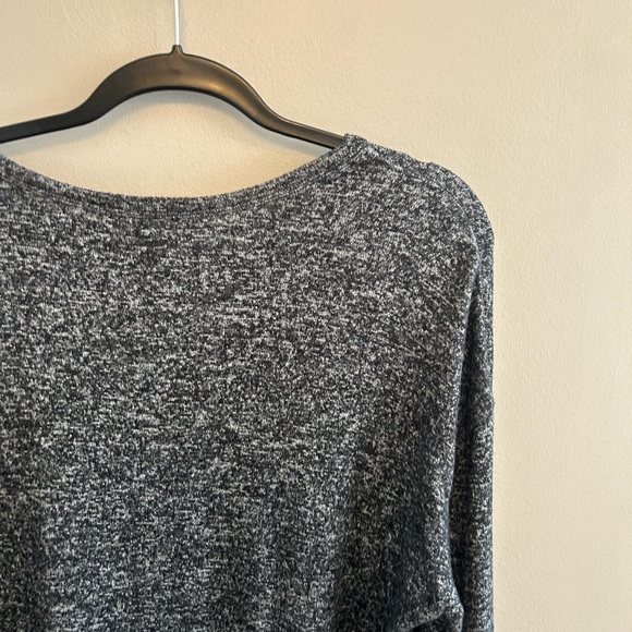 Quince long sleeved lounge tunic style top heather grey size L - Picture 12 of 13